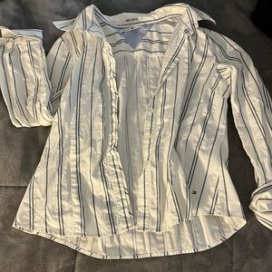 Brand: Tommy Hilfiger Size: 16 Color: white with blue stripes